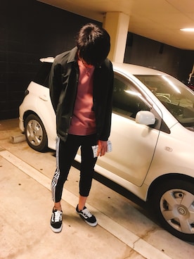 「adidas Originals（アディダスオリジナルス）のadidas Originals BECKENBAUER TRACK PANTS / cw1269 / cw1270（その他パンツ）」を使った、かずきさん（メンズ・182cm）の春コーディネート