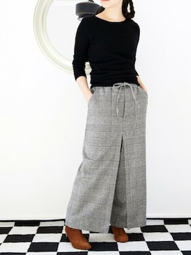 「1 001（イチゼロゼロイチ）のアイテム」を使った、minoriTY-fun LOOKさん（レディース・163cm）の冬コーディネート