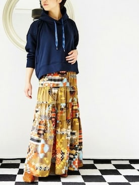 「L'Ancre（アンカー）のアイテム」を使った、minoriTY-fun LOOKさん（レディース・163cm）の冬コーディネート