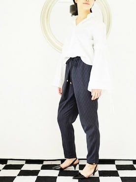 「C'est pas grave（セパグラーブ）のアイテム」を使った、minoriTY-fun LOOKさん（レディース・163cm）の冬コーディネート