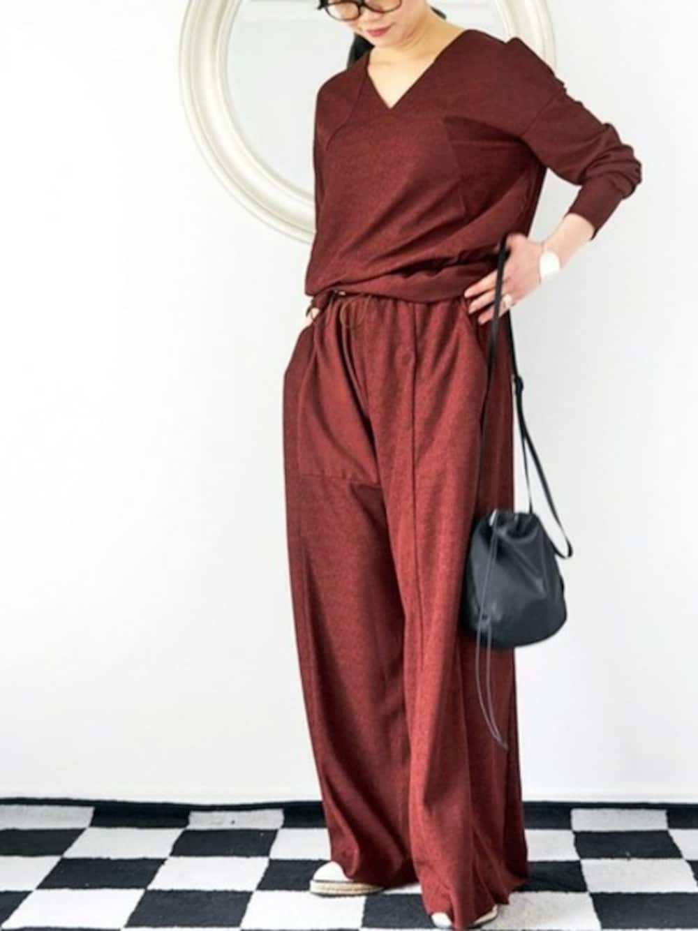「セットアップ、ワントーンコーデ、テラコッタ」｜minoriTY-fun LOOKさん（レディース・163cm）の春コーディネートの1枚目の写真