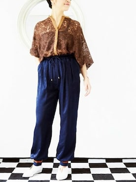 「C'est pas grave（セパグラーブ）のアイテム」を使った、minoriTY-fun LOOKさん（レディース・163cm）の秋コーディネート