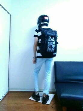 「Santa Barbara Polo & Racquet Club（サンタ・バーバラ・ポロ & ラケット・クラブ）のアイテム」を使った、光さん（メンズ・167cm）の夏コーディネート