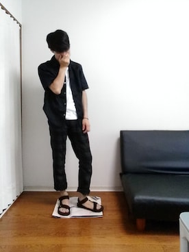「BIG SMITH（ビッグスミス）のアイテム（パンツ）」を使った、光さん（メンズ・167cm）の夏コーディネート