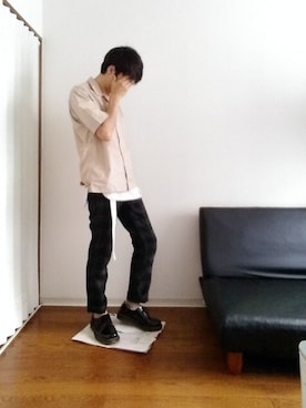 「BIG SMITH（ビッグスミス）のアイテム（パンツ）」を使った、光さん（メンズ・167cm）の夏コーディネート