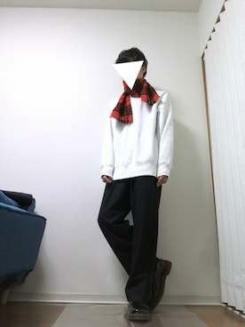 「タータンチェック」｜光さん（メンズ・167cm）の冬コーディネート