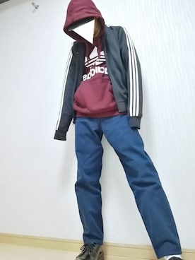 「adidas Originals（アディダスオリジナルス）のアイテム（ブルゾン）」を使った、光さん（メンズ・167cm）の春コーディネート