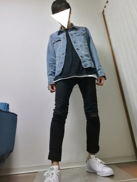 「jiggys shop（ジギーズショップ）のアイテム（チノパンツ）」を使った、光さん（メンズ・167cm）の春コーディネート