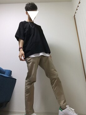 「スタンスミス」｜光さん（メンズ・167cm）の秋コーディネート