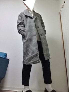 「マーチン」｜「アイテム（チェスターコート）」を使った、光さん（メンズ・167cm）の冬コーディネート