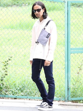 「WILD THINGS（ワイルドシングス）のアイテム」を使った、Yasさん（メンズ・173cm）の夏コーディネート