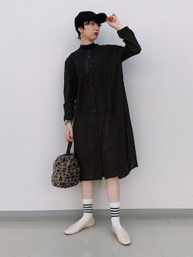 「アイテム（トートバッグ、その他）」を使った、よここさん（レディース・168cm）の秋コーディネート