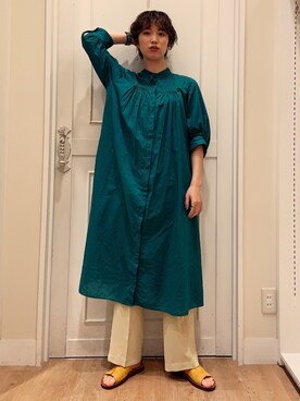 「LOWRYS FARM（ローリーズファーム）のセンタープレスカラーフレアパンツ　870189（その他パンツ）」を使った、よここさん（レディース・168cm）の秋コーディネート