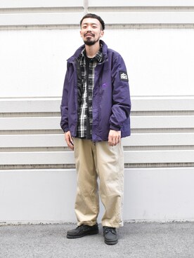 「Right-on（ライトオン）のアイテム（ブルゾン）」を使った、ヒゲ太朗さん（メンズ・172cm）の秋コーディネート