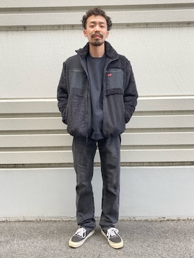 「Right-on（ライトオン）のアイテム（ブルゾン）」を使った、ヒゲ太朗さん（メンズ・172cm）の秋コーディネート