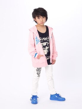 「BLOC（ブロック）のアイテム（パンツ）」を使った、shaikoさん（キッズ・130cm）の春コーディネート