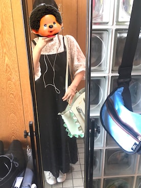 「INGNI（イング）のアイテム（サロペット/オーバーオール）」を使った、まいちゃんだよ。さん（レディース・152cm）の秋コーディネート