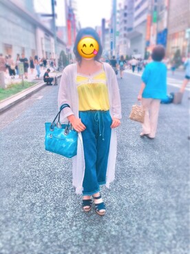 「SpRay（スプレイ）のアイテム（その他アウター）」を使った、MaA✿さん（レディース・158cm）の夏コーディネート