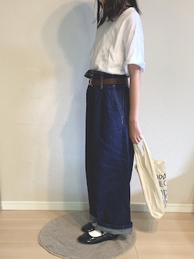 「TODAY'S SPECIAL（トゥデイズスペシャル）のアイテム（バッグ）」を使った、cocoさん（キッズ・136cm）の夏コーディネート