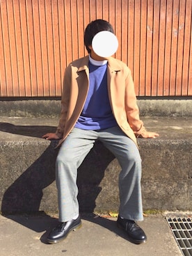 「Dr. Martens（ドクターマーチン）のDR.MARTENS / ドクターマーチン : WINGTIP BROGUE #（ドレスシューズ）」を使った、ずまさん（メンズ・167cm）の冬コーディネート