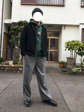 「Dr. Martens（ドクターマーチン）のDR.MARTENS / ドクターマーチン : WINGTIP BROGUE #（ドレスシューズ）」を使った、ずまさん（メンズ・167cm）の冬コーディネート