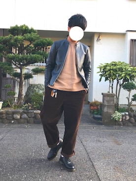 「Dr. Martens（ドクターマーチン）のDR.MARTENS / ドクターマーチン : WINGTIP BROGUE #（ドレスシューズ）」を使った、ずまさん（メンズ・167cm）の春コーディネート