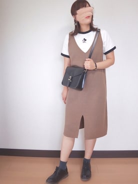 「ミッキー」｜「アイテム（ローファー）」を使った、nae＊°さん（レディース・154cm）の秋コーディネート