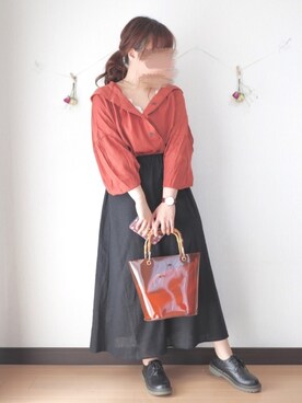 「pairpair」｜「アイテム（キャミソール）」を使った、nae＊°さん（レディース・154cm）の春コーディネート