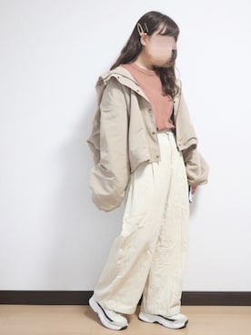 「pairpair」｜「アイテム（ブルゾン）」を使った、nae＊°さん（レディース・154cm）の秋コーディネート