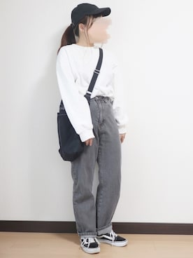 「QUEENHEAD（クイーンヘッド）のアイテム（キャップ）」を使った、nae＊°さん（レディース・154cm）の秋コーディネート