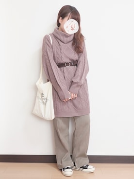 「PairPair（ペアペア）のアイテム（ワンピース/ドレス）」を使った、nae＊°さん（レディース・154cm）の秋コーディネート