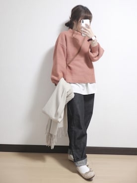 「ダニエルウェリントン」｜「アイテム（その他）」を使った、nae＊°さん（レディース・154cm）の冬コーディネート