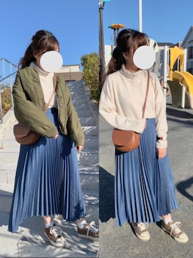 「ダニエルウェリントン」｜「アイテム（ジャケット/アウター）」を使った、nae＊°さん（レディース・154cm）の冬コーディネート