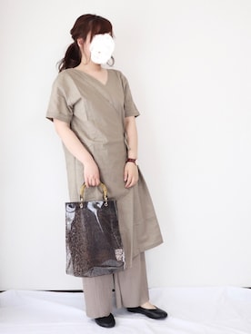 「AmbreNeige」｜「アイテム（アナログ腕時計）」を使った、nae＊°さん（レディース・154cm）の夏コーディネート