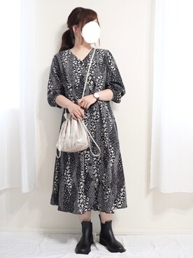 「長靴」｜「アイテム（その他）」を使った、nae＊°さん（レディース・154cm）の夏コーディネート