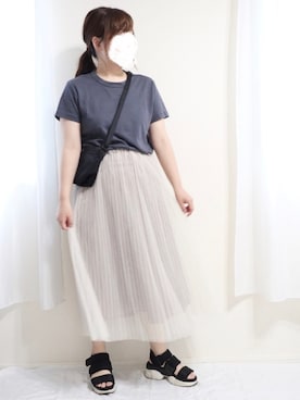 「アンポケット」｜nae＊°さん（レディース・154cm）の夏コーディネート