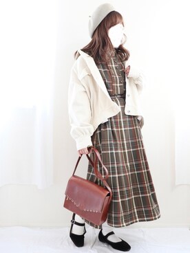 「sakishimatokyo」｜「アイテム（デニムジャケット）」を使った、nae＊°さん（レディース・154cm）の秋コーディネート