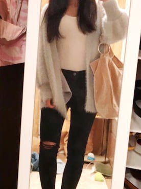 「fluffy」｜フォローバックします🍒さん（レディース・162cm）の冬コーディネート