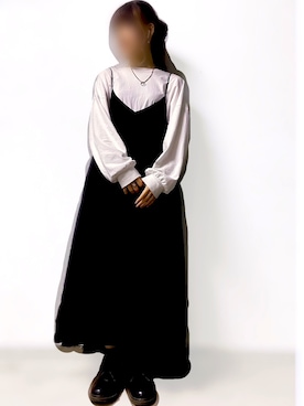 「apres jour mignon（アプレジュールミニョン）のスリット入りBIGロンT【ZOZOTOWN限定アイテム】（Tシャツ/カットソー）」を使った、ださん（レディース・165cm）の春コーディネート