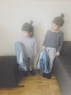 「ヒラキ（ヒラキ）のアイテム（その他シューズ）」を使った、soutaasakiisakiさん（キッズ・110cm）の春コーディネート