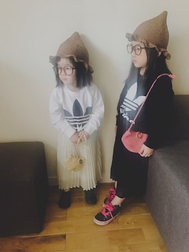 「ヒラキ（ヒラキ）のアイテム（その他シューズ）」を使った、soutaasakiisakiさん（キッズ・110cm）の春コーディネート