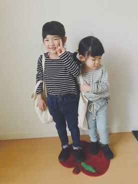 「ヒラキ（ヒラキ）のアイテム（その他シューズ）」を使った、soutaasakiisakiさん（キッズ・110cm）の春コーディネート