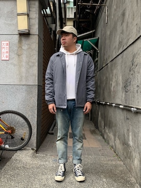 「5（ファイブ）のアイテム（ジャケット/アウター）」を使った、Jexさん（メンズ・174cm）の秋コーディネート