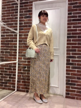 「ASZAKKA（アザッカ）のアイテム（バッグ）」を使った、ikedaさん（レディース・165cm）の春コーディネート