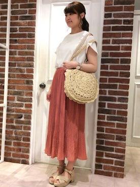 「asknowas pinky」｜ikedaさん（レディース・165cm）の夏コーディネート