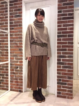 「asknowas pinky」｜ikedaさん（レディース・165cm）の冬コーディネート