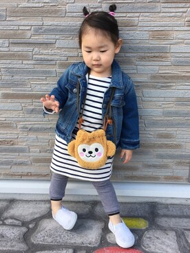 「無印良品（ムジルシリョウヒン）のアイテム（ワンピース、ホワイト系）」を使った、riyo1204さん（レディース）の春コーディネート