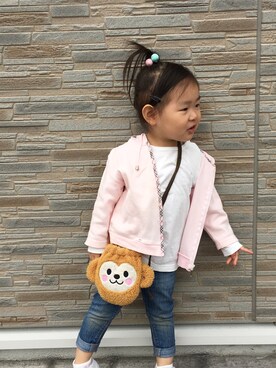 「BURBERRY（バーバリー）のアイテム」を使った、riyo1204さん（キッズ・90cm）の春コーディネート