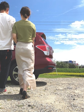 「KATIM（カチム）のアイテム」を使った、yumiyanさん（レディース・153cm）の秋コーディネート