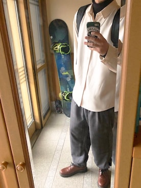 「DOOPZ（ドープス）のDOOPZ バックパック（バックパック/リュック）」を使った、keishiさん（メンズ・181cm）の冬コーディネート